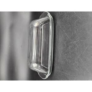 Classic Clear Glass Butter Dish with Lid